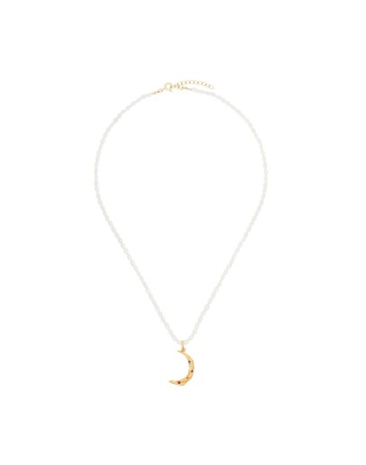 Stardust gold-plated sterling silver pearl necklace