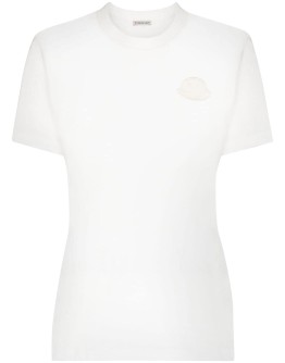 logo-embroidered T-shirt