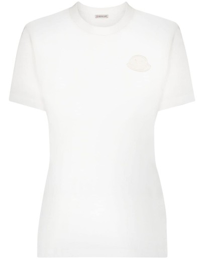 logo-embroidered T-shirt