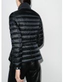 concealed-hood zip-up puffer jacket