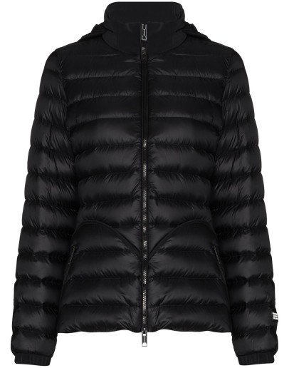 concealed-hood zip-up puffer jacket