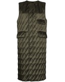 long quilted gilet
