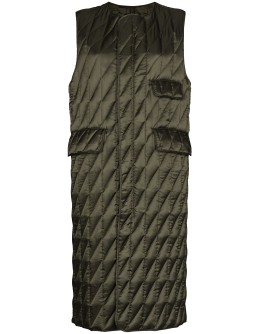 long quilted gilet