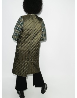 long quilted gilet