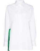 oversized belted shirt