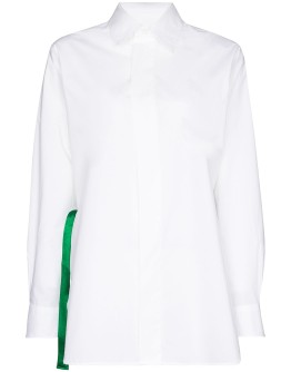 oversized belted shirt
