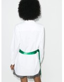 oversized belted shirt