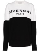 two tone logo jumper