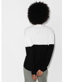 two tone logo jumper