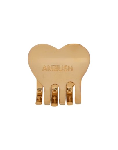logo engraved hair clip