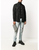 distressed skinny fit jeans