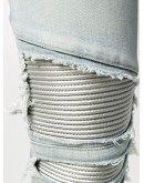 distressed skinny fit jeans