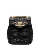 Gancini quilted leather backpack