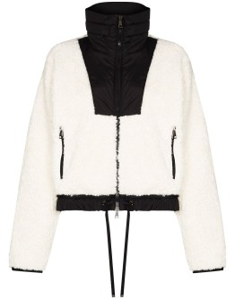 Maglia faux-shearing cropped jacket