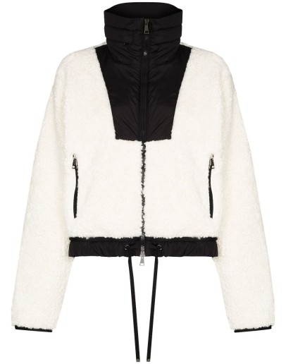 Maglia faux-shearing cropped jacket