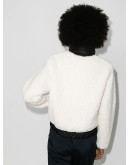 Maglia faux-shearing cropped jacket