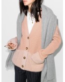 colourblock ribbed-knit cardigan
