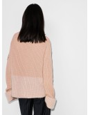 colourblock ribbed-knit cardigan
