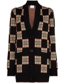 Paislee checked cardigan