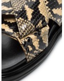 Fussbett snake-print sandals