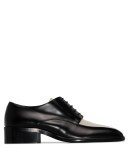 Cordovan contrast-panel shoes