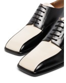 Cordovan contrast-panel shoes
