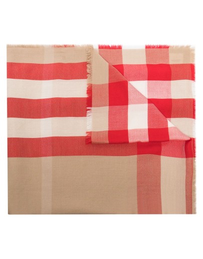 checked cashmere scarf