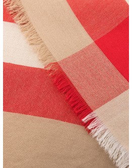 checked cashmere scarf