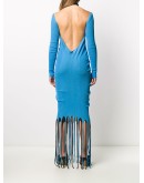 fringed knitted dress