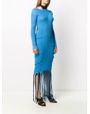 fringed knitted dress