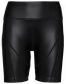 faux leather cycling shorts