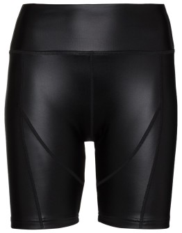faux leather cycling shorts