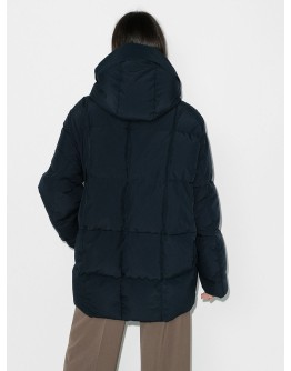 hooded puffer coat