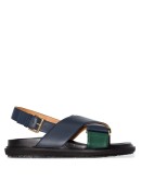 Fussbett colour-block leather sandals