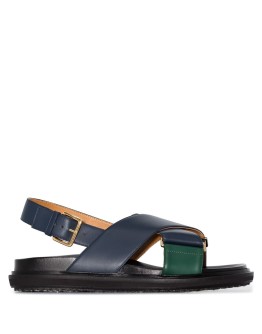 Fussbett colour-block leather sandals