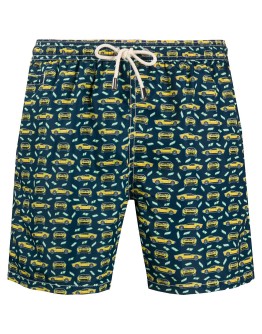 car print swim shorts