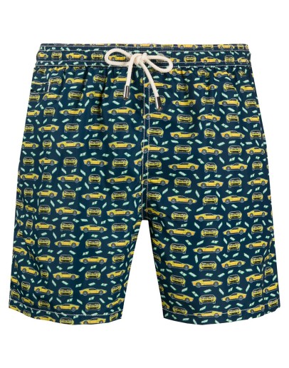 car print swim shorts