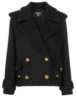 cropped double-breasted jacket