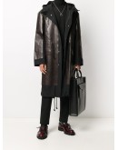 panelled mid-length coat