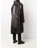 panelled mid-length coat