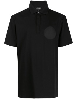 logo patch polo shirt