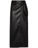 Amas wrap-effect midi skirt
