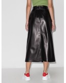 Amas wrap-effect midi skirt