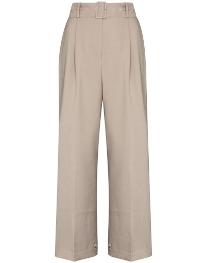 Elvira belted wide leg trousers