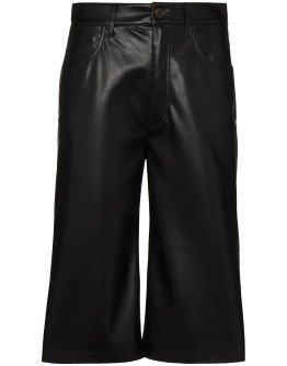 Nampeyo faux-leather shorts