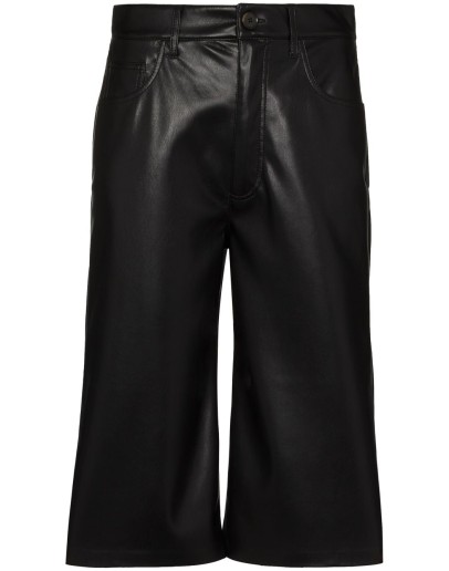 Nampeyo faux-leather shorts