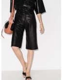 Nampeyo faux-leather shorts