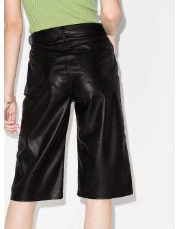 Nampeyo faux-leather shorts