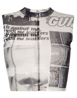 cropped newspaper-print top