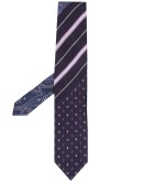 patterned silk tie